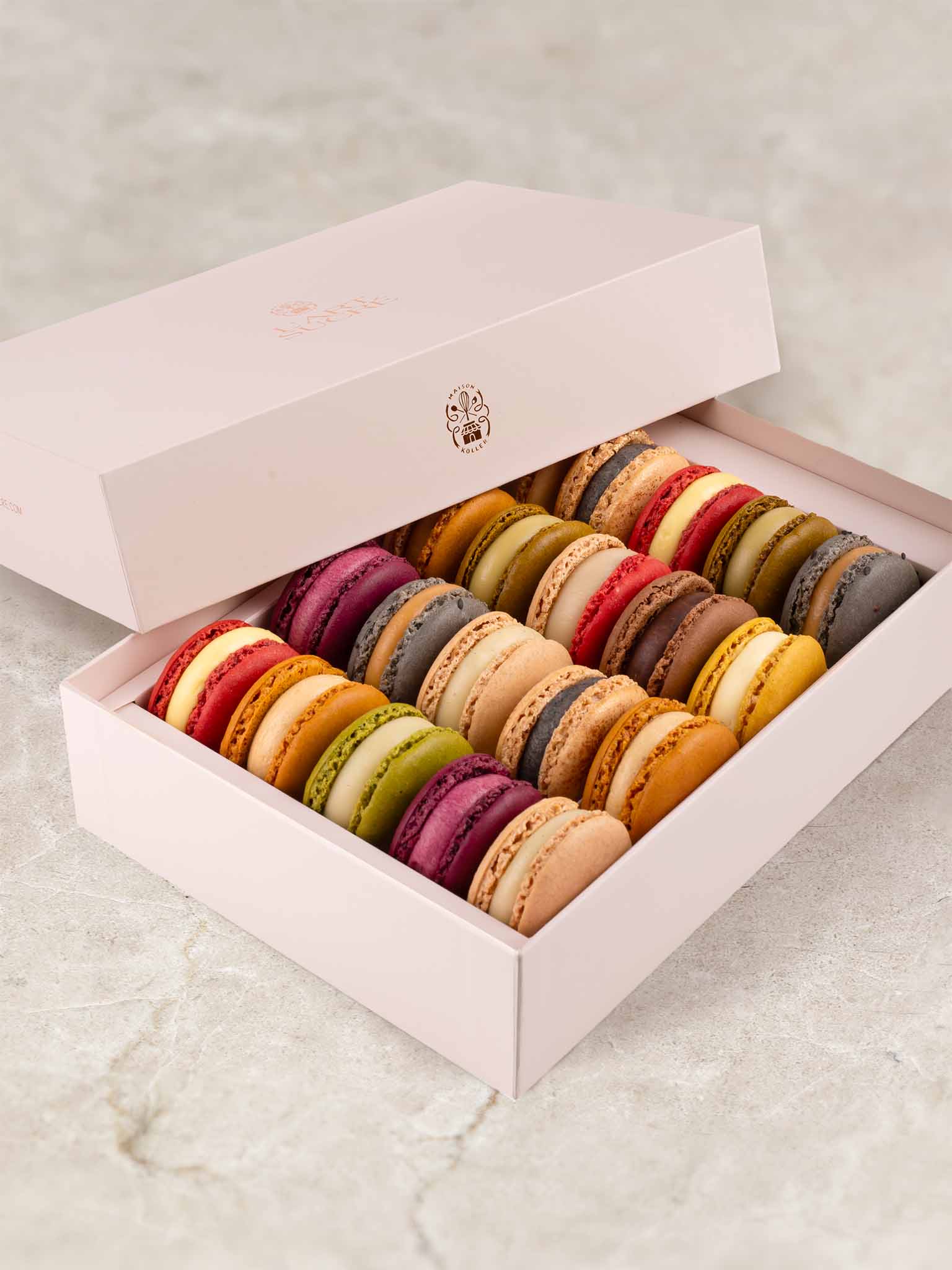 20 Macarons in Geschenkbox