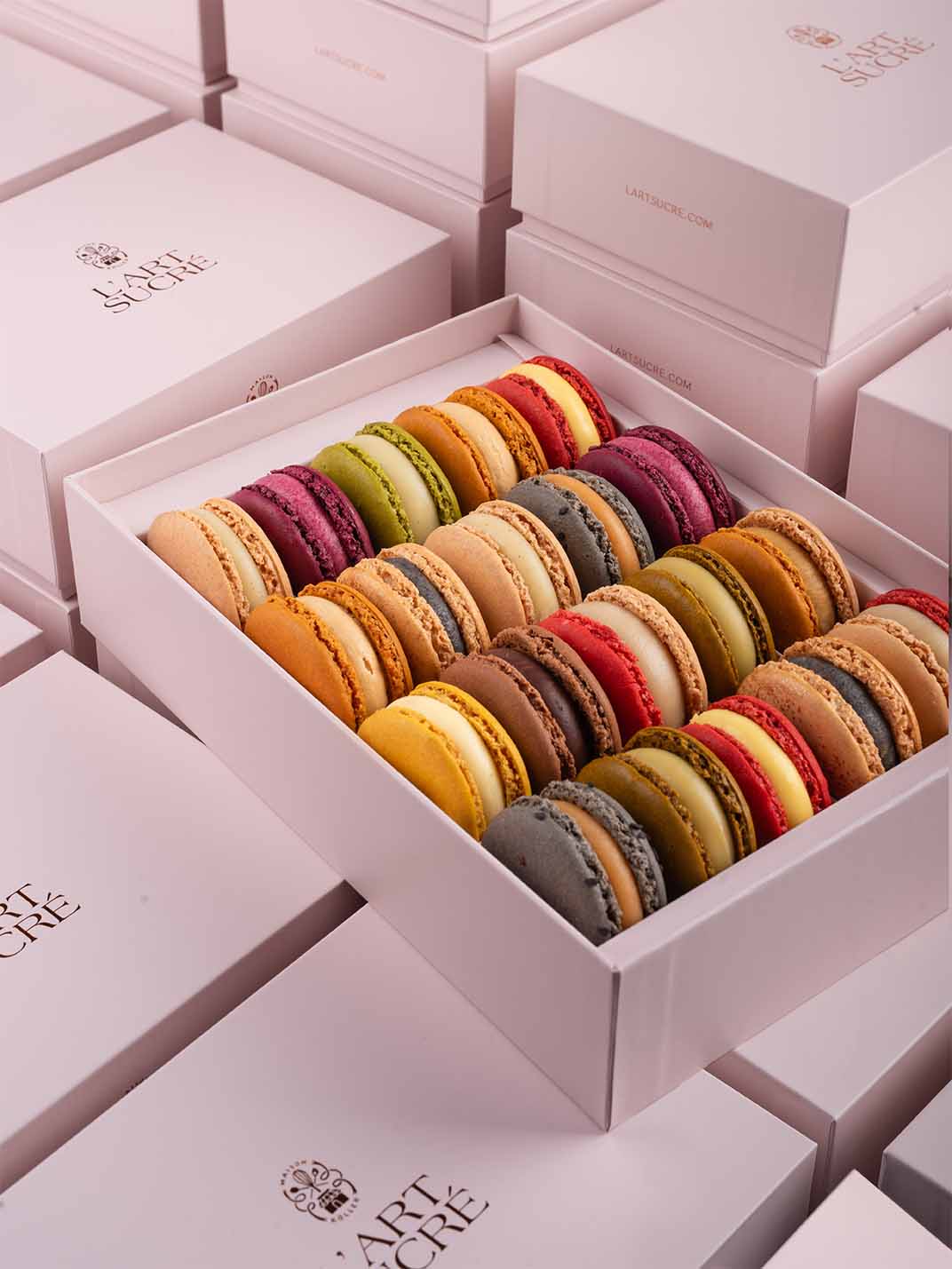 20 Macarons in Geschenkbox