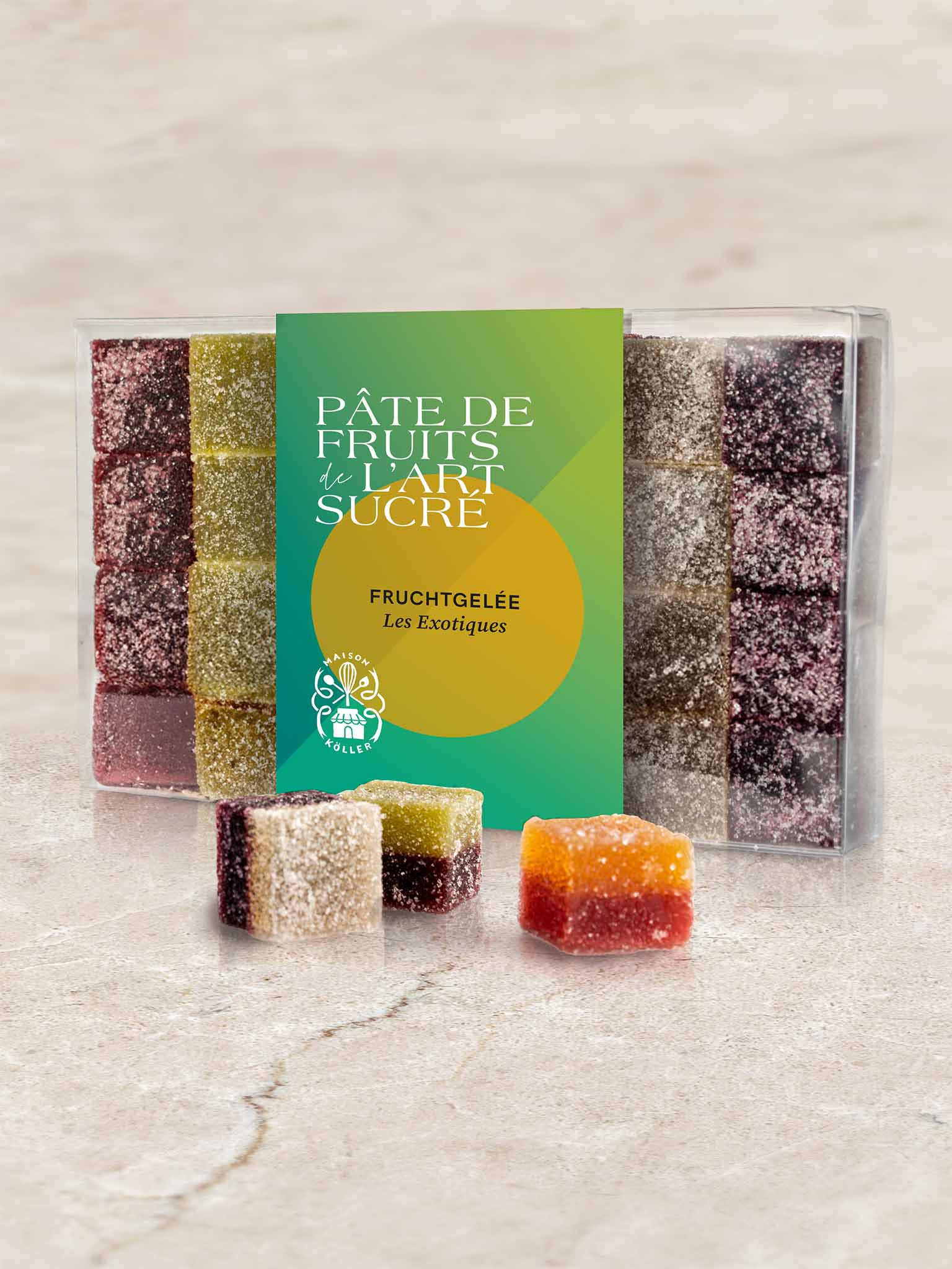 Fruchtgelée »Pâte de Fruits« exotisch